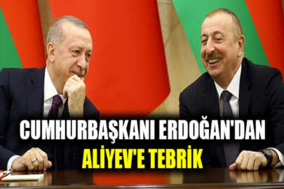 Cumhurbaşkanı Erdoğan'dan Aliyev'e tebrik