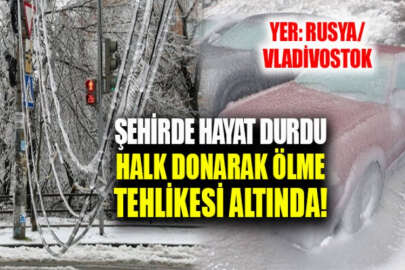 Rusya'nın Vladivostok şehrinde halk donarak ölme tehlikesi yaşıyor