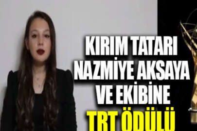 Kırım Tatarı Nazmiye Aksaya TRT Geleceğin İletişimcileri ödülü aldı