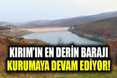 Kırım'ın en derin su barajının doluluk oranı kritik seviyeye düştü