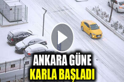 Ankara'da kar yağışı etkili oldu!