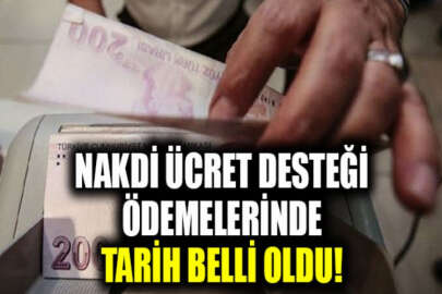 Nakdi ücret desteği ödemelerinde tarih belli oldu