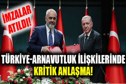 Cumhurbaşkanı Erdoğan ile Arnavutluk Başbakanı Rama'dan ortak basın toplantısı