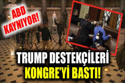 ABD karıştı: Göstericiler Kongre binasını bastı!
