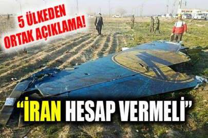 İran'da düşürülen Ukrayna yolcu uçağı: 5 ülke ortak açıklama yayımladı