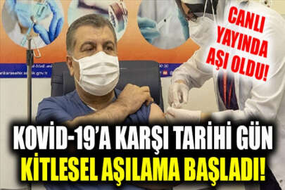 Koronavirüsle mücadelede beklenen gün: CoronaVac aşısı ile kitlesel aşılama başladı!