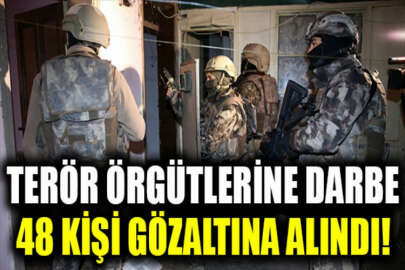 İzmir merkezli 12 ilde terör örgütlerine büyük darbe!