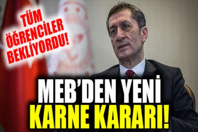 MEB'den karne notu kararı!
