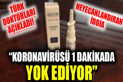 Koronavirüsü 1 dakikada öldüren ağız ve burun spreyi satışa sunuldu