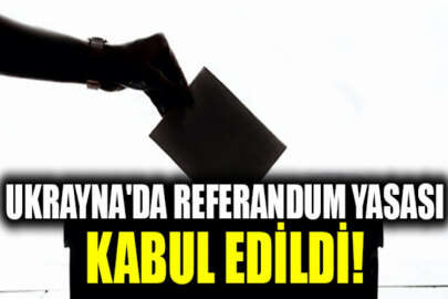 Ukrayna'da referandum konulu yasa kabul edildi