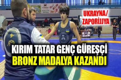 Genç Kırım Tatar güreşçi Bekirov, uluslararası turnuvada bronz madalya kazandı
