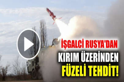 Rusya, işgal ettiği Kırım’da füze atışlarıyla gösteri yaptı!
