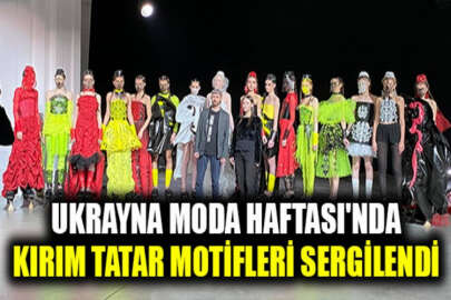 Ukraynalı modacı ve Kırım Tatar seramik ustasının iş birliğinde hazırlanan koleksiyon, Ukrayna Moda Haftası'nda sergilendi