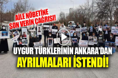 Aile nöbeti tutan Doğu Türkistanlıların Çin Büyükelçiliğine ulaşmasına izin verilmiyor