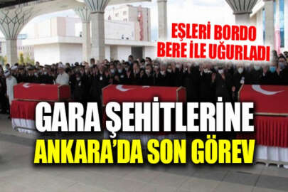 Gara şehitleri, Ankara'da son yolculuğuna uğurlandı