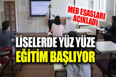Milli Eğitim Bakanlığı, yüz yüze eğitimin esaslarını açıkladı