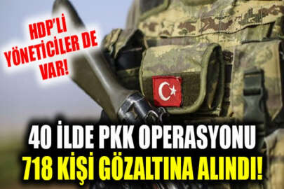 PKK'nın yurt içi yapılanmasına dev operasyon: 718 gözaltı