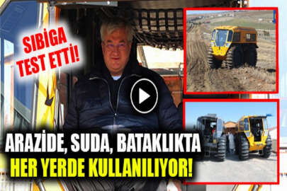 Büyükelçi Sıbiga, Ukraynalı şirketin geliştirdiği amfibi aracı Ankara'da test etti