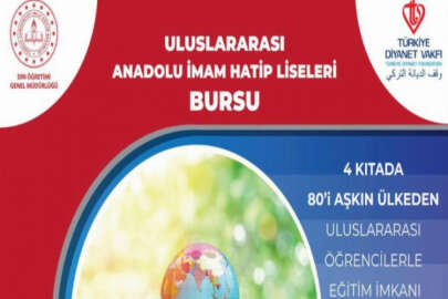 Uluslararası Anadolu İmam Hatip Liseleri burs programına başvurular devam ediyor