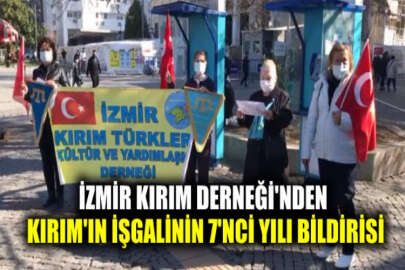 İzmir Kırım Derneği'nden Rus işgalinin 7'inci yılında basın bildirisi
