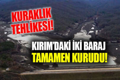 Rus işgalindeki Kırım'da iki baraj tamamen kurudu