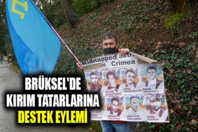 Brüksel'de Kırım Tatarlarına destek eylemi düzenlendi