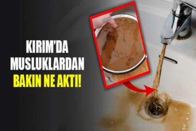 Kırım'da musluklardan su yerine "kahve" akıyor