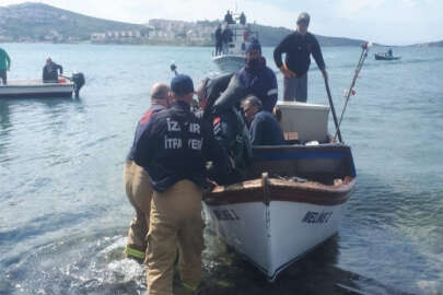 İzmir Foça'da askeri eğitim uçağı düştü!