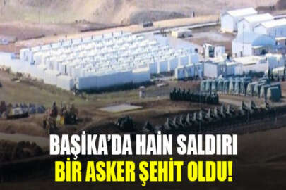 Başika'da askeri üs bölgesine roketli saldırı: Bir asker şehit oldu