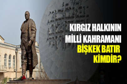 Kırgızistan’da milli kahraman Bişkek Batır anıtı açıldı