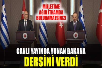 Dışişleri Bakanı Çavuşoğlu, Yunan mevkidaşı Dendias'a tokat gibi cevap verdi!