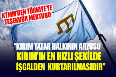 KTMM'den Türkiye'ye teşekkür mektubu