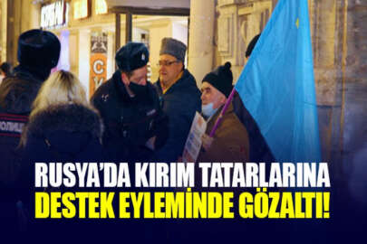 Rusya'da Kırım Tatarlarına destek eylemleri: Bir aktivist gözaltına alındı