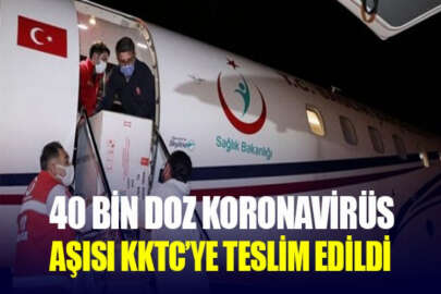 Türkiye'den KKTC'ye 40 bin doz aşı desteği