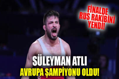Milli güreşçi Süleyman Atlı Avrupa şampiyonu oldu