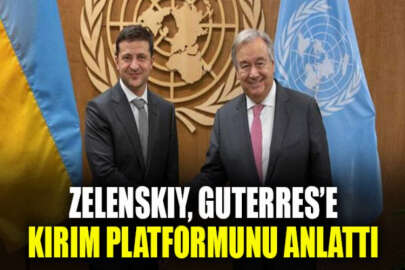 Ukrayna Cumhurbaşkanı Zelenskıy, BM Genel Sekreteri ile Kırım Platformunu görüştü