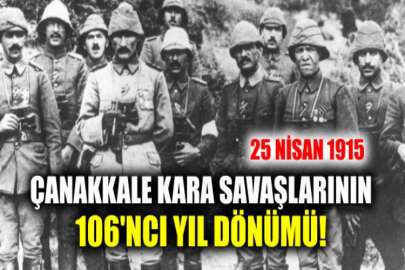 Çanakkale Kara Savaşlarının 106'ncı yıl dönümü