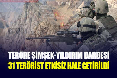 Bölücü teröre Şimşek-Yıldırım operasyonlarıyla darbe vuruluyor