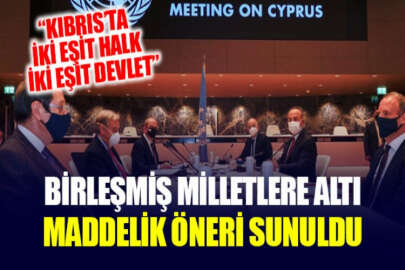 KKTC, Cenevre'de BM’ye 6 maddelik öneri sundu