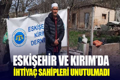 Eskişehir Kırım Derneği, Eskişehir ve Vatan Kırım'a Ramazan yardımlarını ulaştırdı