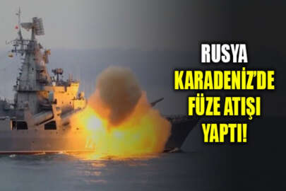 Rus savaş gemisi Karadeniz'de füze ateşledi