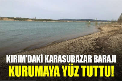 Kırım'ın en büyük barajlarından biri kurumaya yüz tuttu