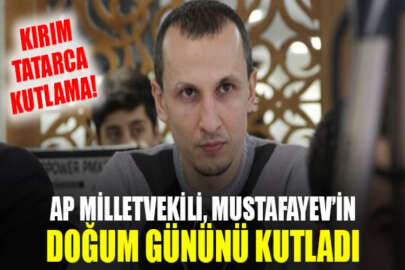 AP milletvekili Anna Fotyga, Kırım Tatar siyasi tutsak Server Mustafayev'in doğum gününü kutladı