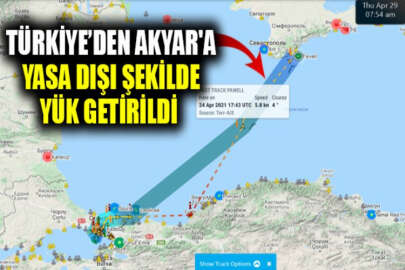 Türkiye'den Akyar'a deniz yoluyla yasa dışı şekilde yük getirildi