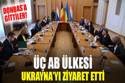 Belçika, Hollanda ve Lüksemburg Dışişleri Bakanları Ukrayna'yı ziyaret etti