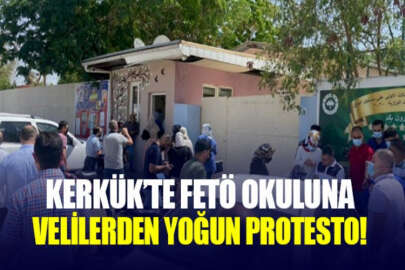 Kerkük'teki FETÖ'ye ait okul, kalitesiz eğitimi ve yüksek ücretleri nedeniyle protesto edildi