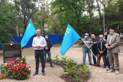 Kırım'da işgalci polisin gözetiminde Kırım Tatar soykırım kurbanları anılıyor