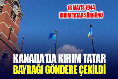 Kanada'da Kırım Tatar bayrağı göndere çekildi