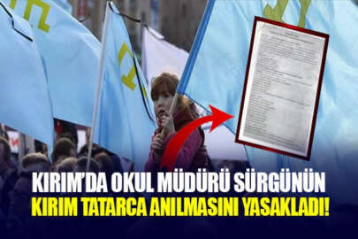 Kırım'da okul müdürü, soykırım kurbanlarını anma etkinliğinde Kırım Tatarca yasağı getirdi!