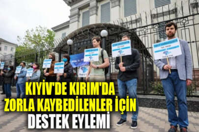 Kırım'da zorla kaybedilenler için Kıyiv'de destek eylemi